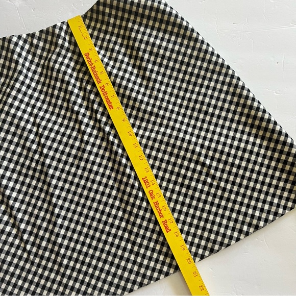 Karen Kane Black and White Checked Mini Skirt Size Medium A-line - Picture 5 of 16